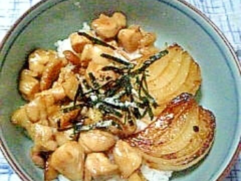 ☆焼き鳥新玉葱添え丼☆